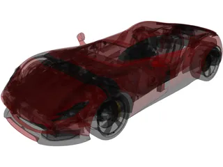 Ferrari SP1 Monza (2019) 3D Model preview