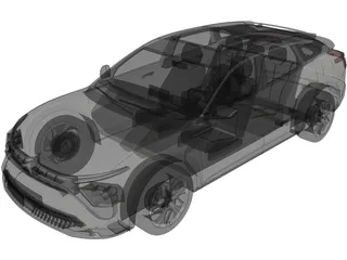 Citroen C5 X (2022) 3D Model preview