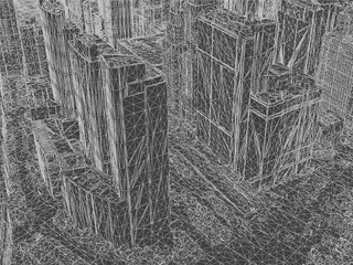New York City, Lower Manhattan, USA (2021) 3D Model preview