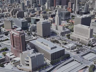 Los Angeles City, USA (2021) 3D Model preview