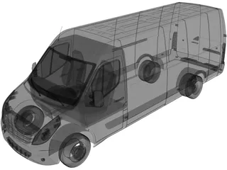 Renault Master L2H4 (2011) 3D Model preview
