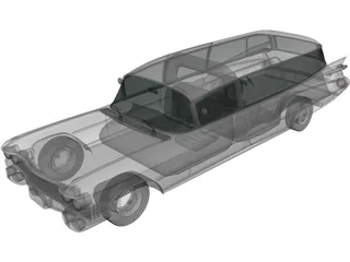 Cadillac Fleetwood 75 Miller-Meteor Hearse 3D Model preview