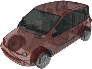 Fiat Multipla (1998) 3D Model preview