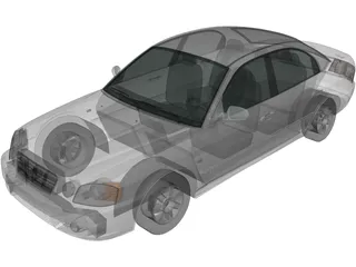 Kia Magentis (2002) 3D Model preview
