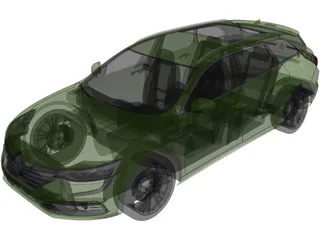 Renault Talisman Estate (2015) 3D Model preview