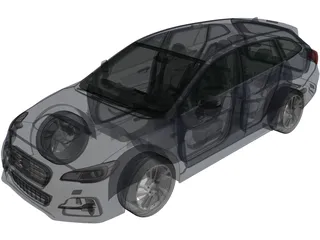 Subaru Levorg GT-S Eyesight (2015) 3D Model preview