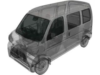 Daihatsu Hijet S320 Cargo (2017) 3D Model preview