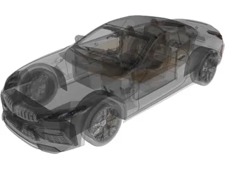 BMW M8 Competition Cabrio (2020) 3D Model preview