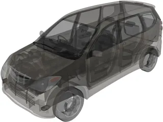 Toyota Avanza (2006) 3D Model preview