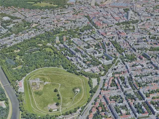 Leipzig City, Germany (2022) 3D Model preview