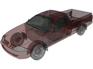 Ford Falcon UTE XLS (2000) 3D Model preview
