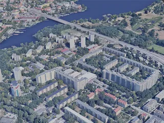 Potsdam City, Germany (2021) 3D Model preview