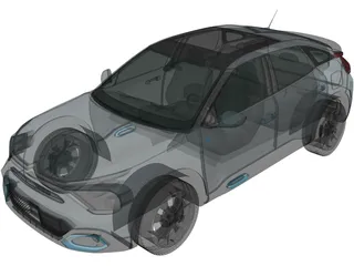 Citroen E-C4 (2020) 3D Model preview