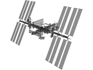 International Space Station 3D Model preview