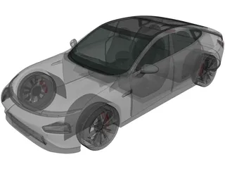 Xpeng P7 (2020) 3D Model preview