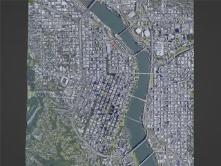 Portland City, OR, USA (2022) 3D Model preview