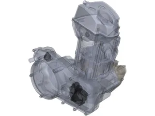 Honda CRF450 Engine 3D Model preview