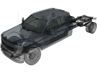 Ford F-550 Super Duty Crew Cab (2020) 3D Model preview