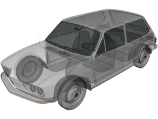Volkswagen Brasilia (1980) 3D Model preview