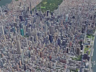 New York City, Manhattan, USA (2022) 3D Model preview