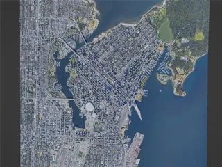 Vancouver City, Canada (2022) 3D Model preview
