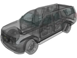 Chevrolet Suburban (2015) 3D Model preview