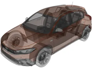 Fiat Tipo Cross (2021) 3D Model preview