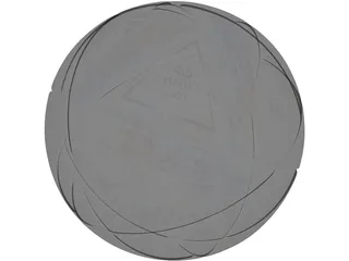 Al Rihla Ball 3D Model preview