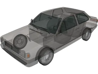 Volkswagen Voyage (1992) 3D Model preview