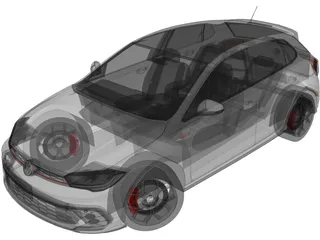 Volkswagen Polo GTi (2023) 3D Model preview