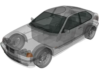 BMW 3-Series Compact [E36] (1994) 3D Model preview