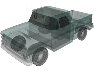 Chevrolet C10 (1963) 3D Model preview