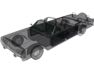 Lincoln Continental (1961) 3D Model preview