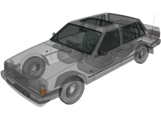 Volvo 740 GL (1985) 3D Model preview