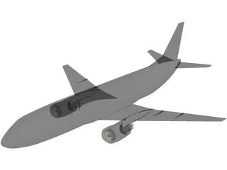 Boeing 737-300 3D Model preview