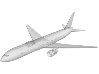 Boeing 767-200 3D Model preview