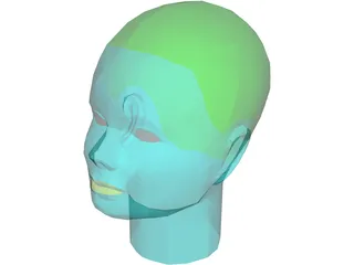 Head Female 3D Model preview