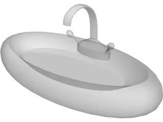 Bathroom Sink 3D Model preview