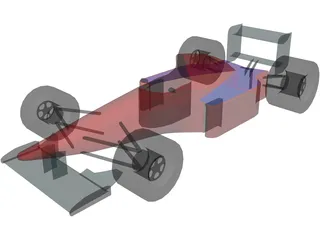 Formula 1 Car 3D Model preview