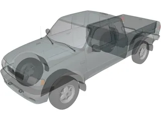 Mazda Pickup (1999) 3D Model preview