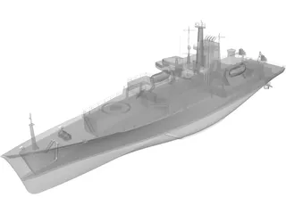 Survey Vessel 3D Model preview