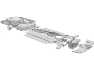 Chassis Volvo S40 (2000) 3D Model preview