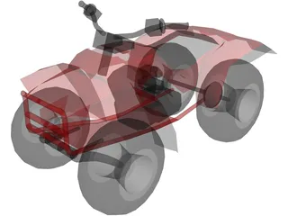 Honda 4Trax (1986) 3D Model preview