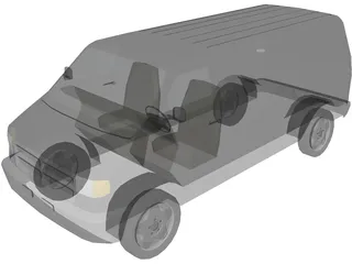 Dodge Van 3D Model preview