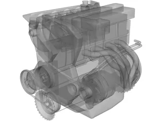 Engine 3D Model preview