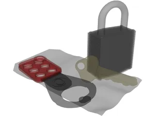 Lock Out Tag Out Kit 3D Model preview