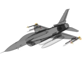 F-16C 3D Model preview