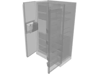 Refrigerator 3D Model preview