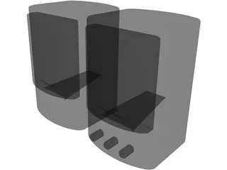 Speakers 3D Model preview