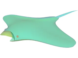 Manta Ray 3D Model preview